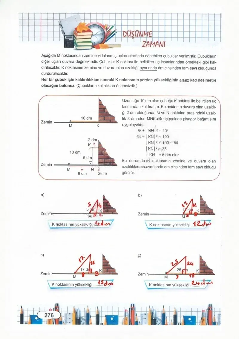 8. Sınıf Matematik Ders Kitabı Cevapları Meb Yayınları Sayfa 276 Çözüm Görseli