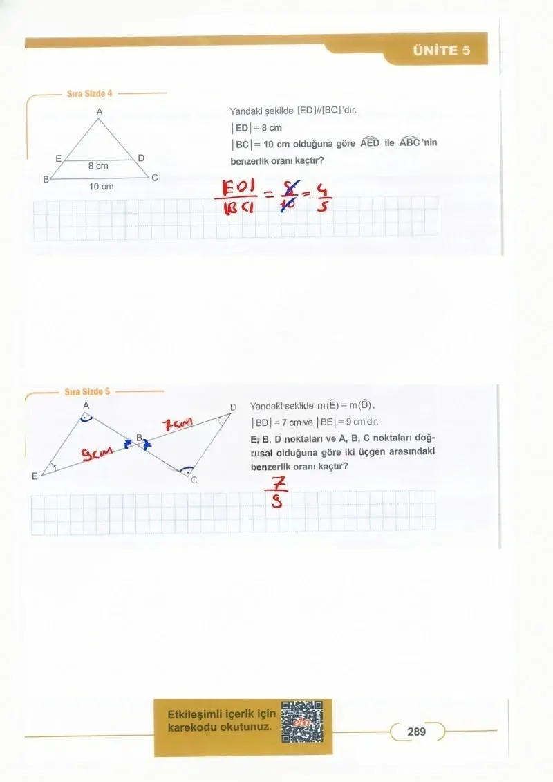 8. Sınıf Matematik Ders Kitabı Cevapları Meb Yayınları Sayfa 289 Çözüm Görseli
