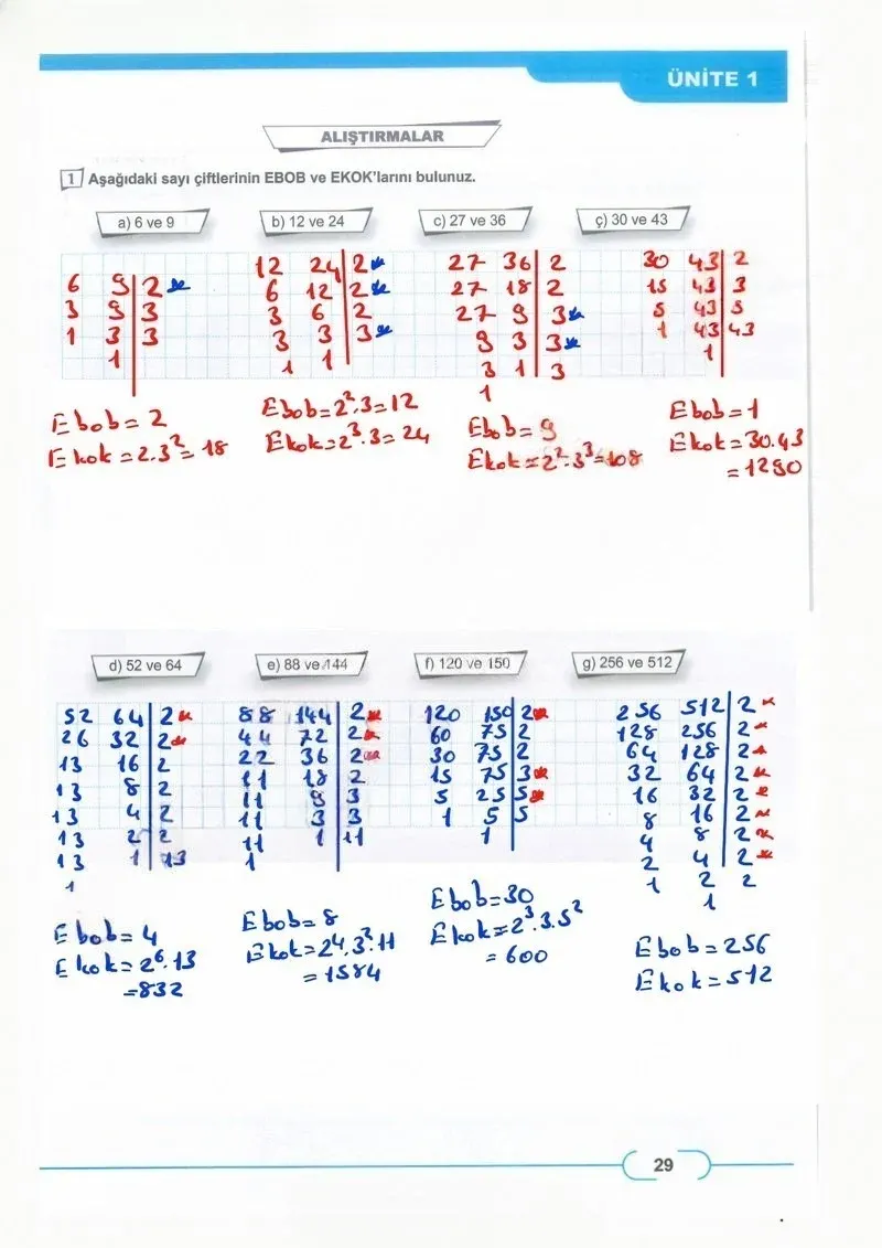 8. Sınıf Matematik Ders Kitabı Cevapları Meb Yayınları Sayfa 29 Çözüm Görseli