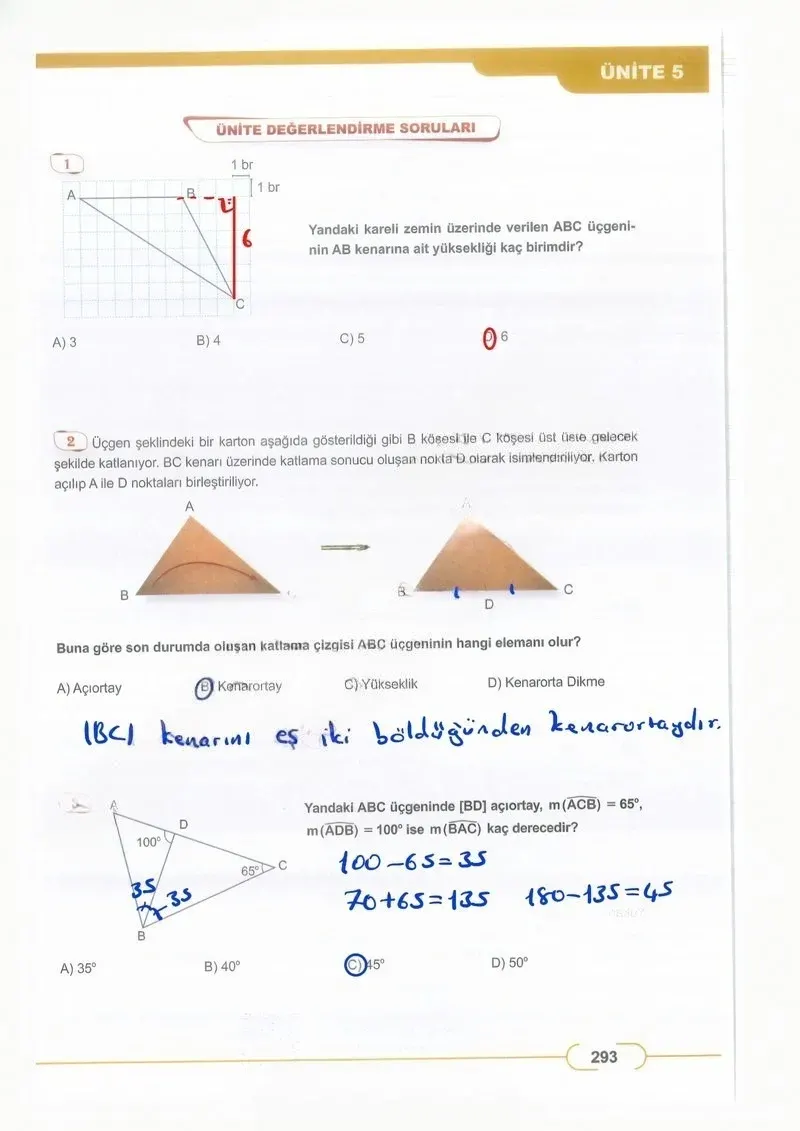 8. Sınıf Matematik Ders Kitabı Cevapları Meb Yayınları Sayfa 293 Çözüm Görseli