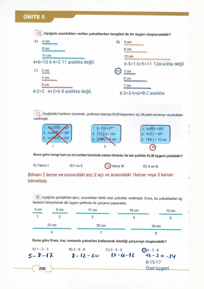 8. Sınıf Matematik Ders Kitabı Cevapları Meb Yayınları Sayfa 296 Çözüm Görseli