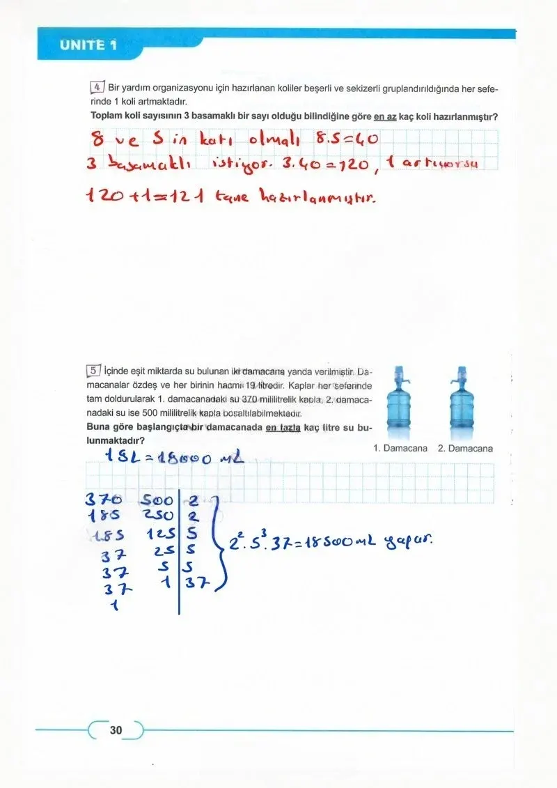 8. Sınıf Matematik Ders Kitabı Cevapları Meb Yayınları Sayfa 30 Çözüm Görseli