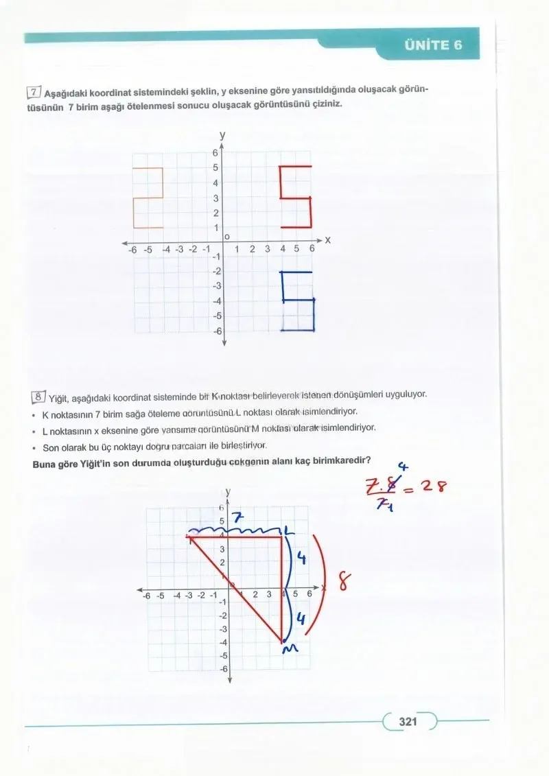 8. Sınıf Matematik Ders Kitabı Cevapları Meb Yayınları Sayfa 321 Çözüm Görseli