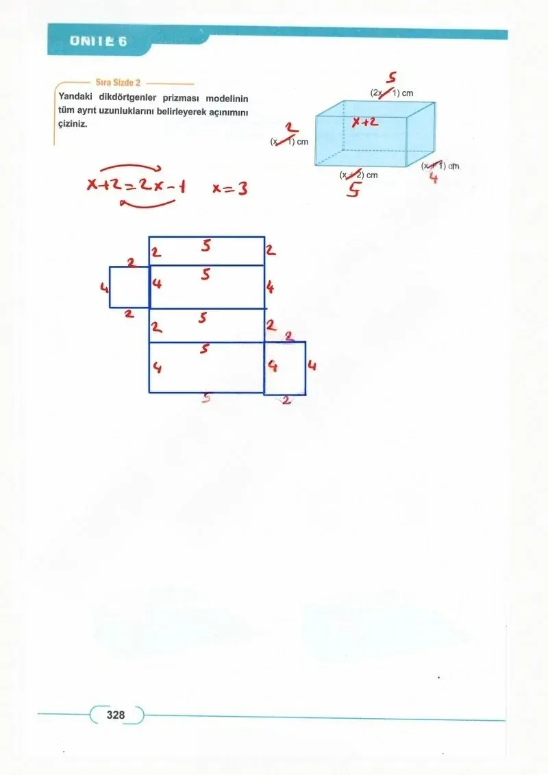 8. Sınıf Matematik Ders Kitabı Cevapları Meb Yayınları Sayfa 328 Çözüm Görseli