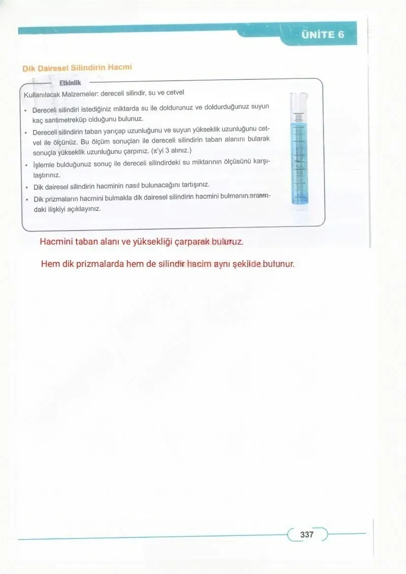 8. Sınıf Matematik Ders Kitabı Cevapları Meb Yayınları Sayfa 337 Çözüm Görseli