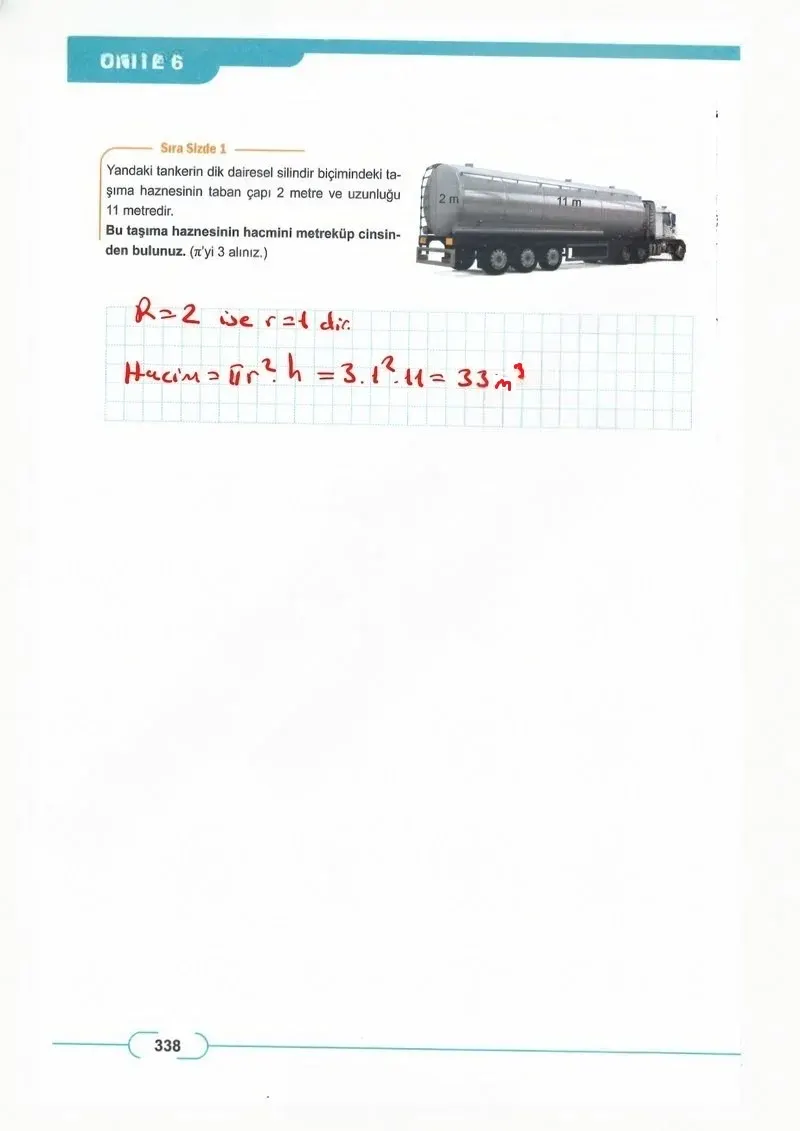 8. Sınıf Matematik Ders Kitabı Cevapları Meb Yayınları Sayfa 338 Çözüm Görseli