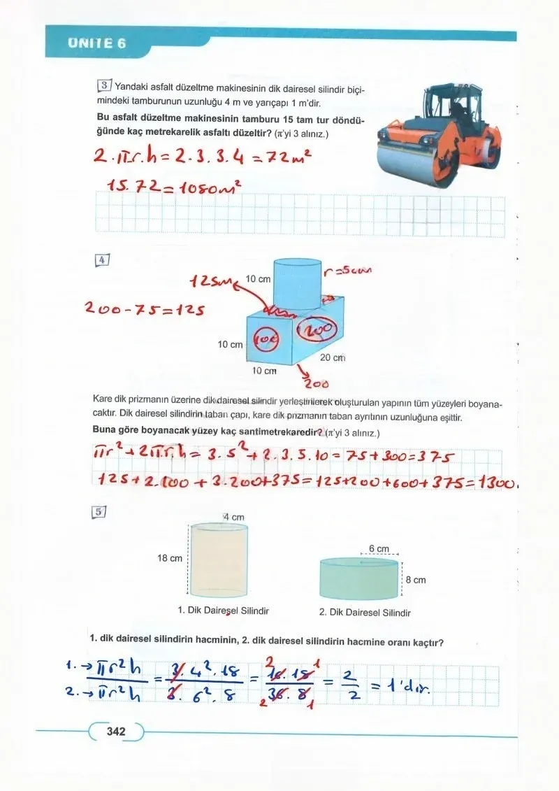 8. Sınıf Matematik Ders Kitabı Cevapları Meb Yayınları Sayfa 342 Çözüm Görseli