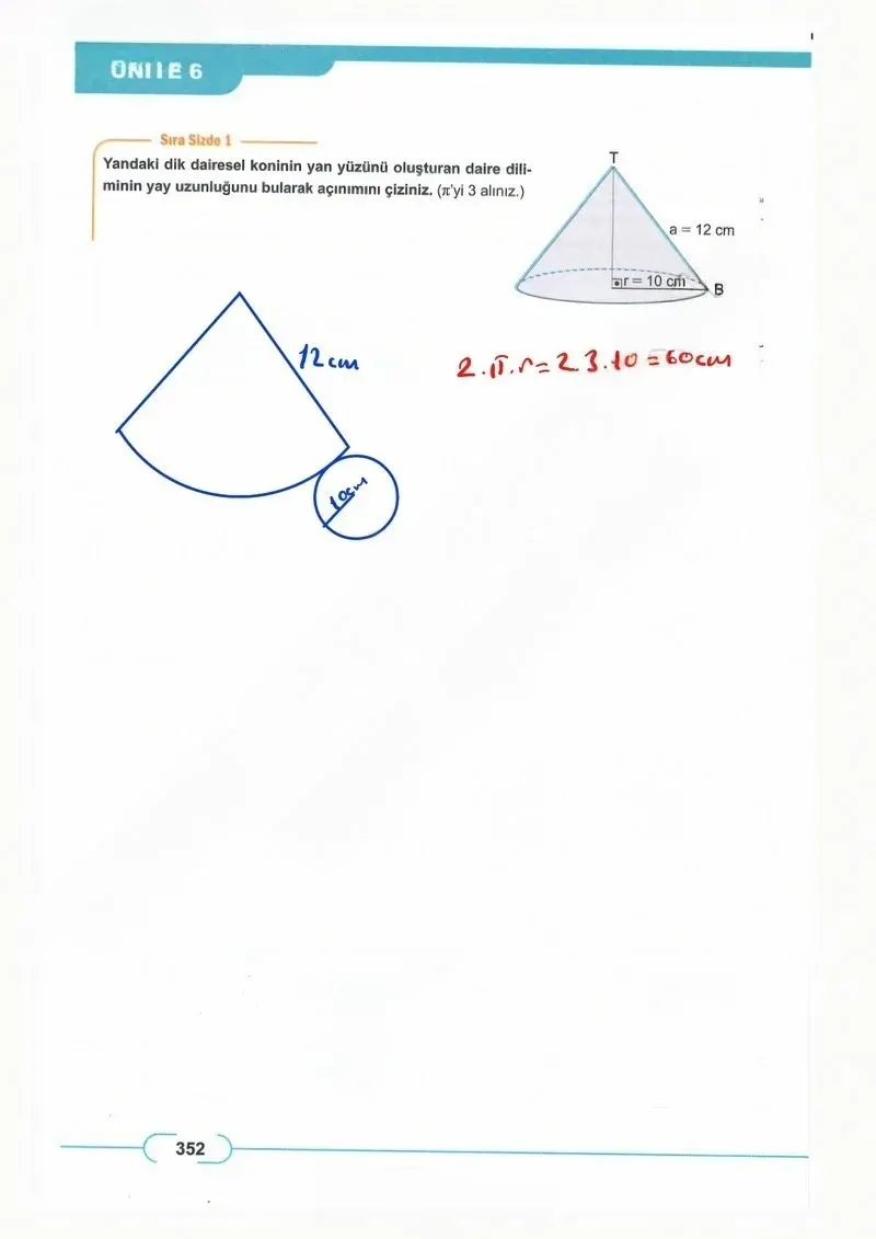 8. Sınıf Matematik Ders Kitabı Cevapları Meb Yayınları Sayfa 352 Çözüm Görseli
