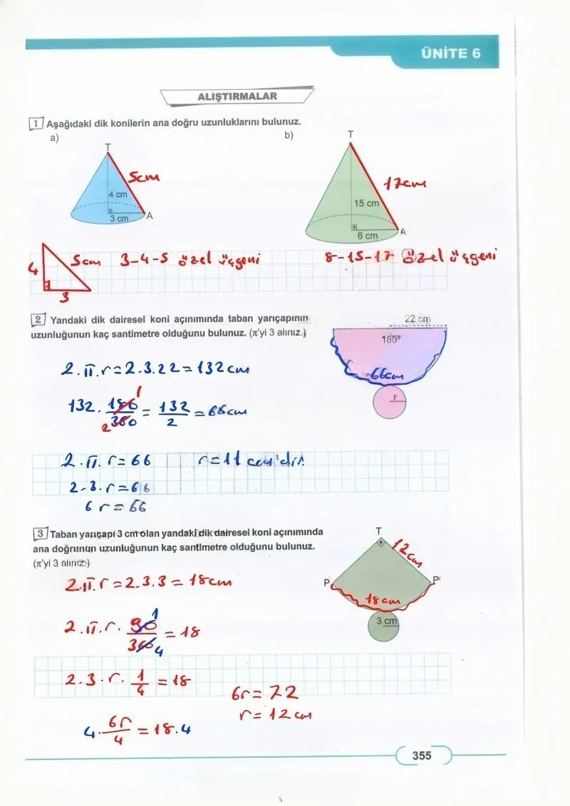 8. Sınıf Matematik Ders Kitabı Cevapları Meb Yayınları Sayfa 355 Çözüm Görseli