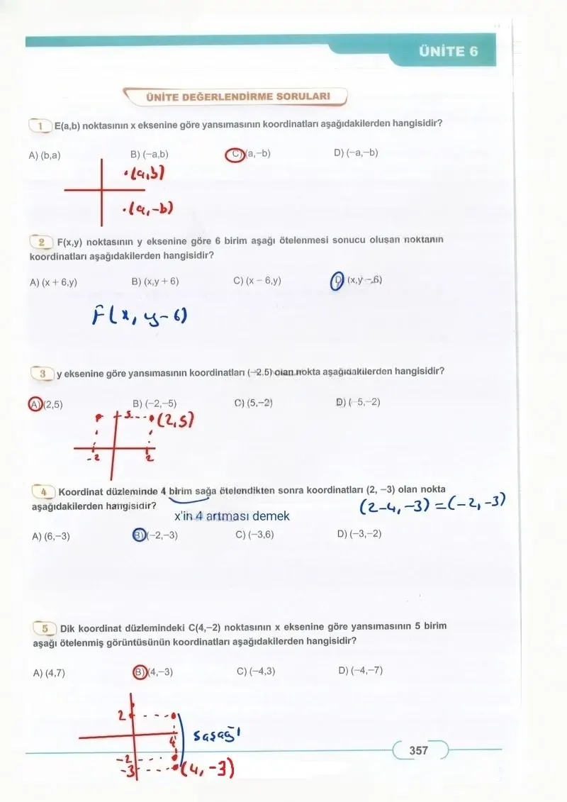 8. Sınıf Matematik Ders Kitabı Cevapları Meb Yayınları Sayfa 357 Çözüm Görseli