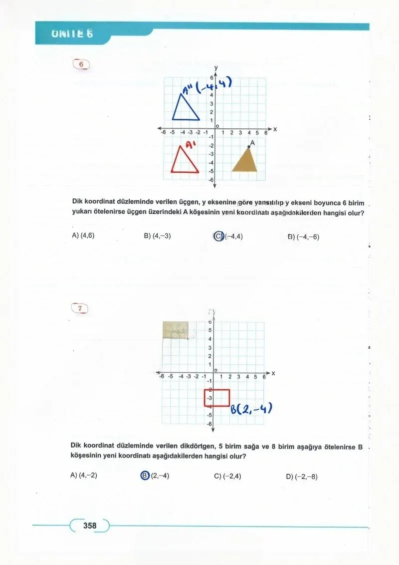 8. Sınıf Matematik Ders Kitabı Cevapları Meb Yayınları Sayfa 358 Çözüm Görseli
