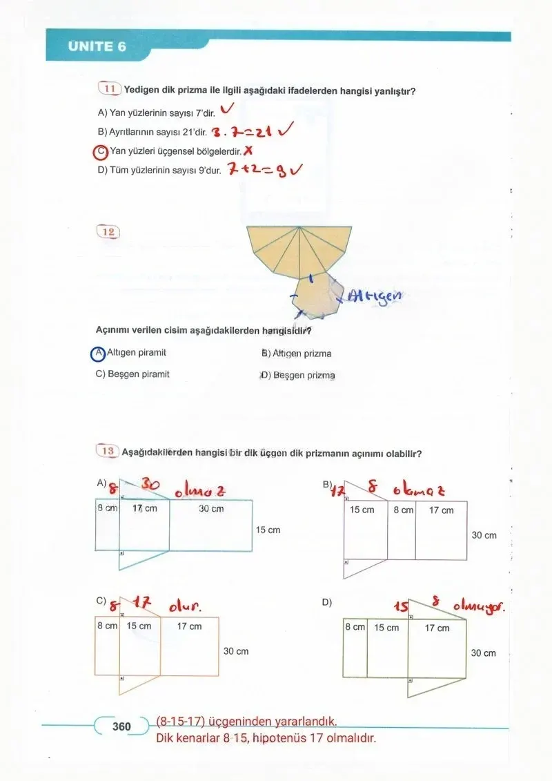 8. Sınıf Matematik Ders Kitabı Cevapları Meb Yayınları Sayfa 360 Çözüm Görseli