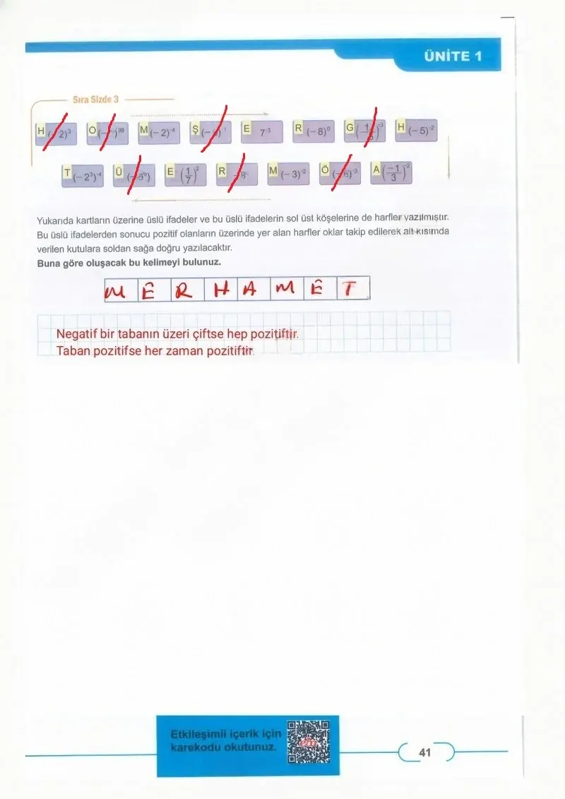 8. Sınıf Matematik Ders Kitabı Cevapları Meb Yayınları Sayfa 41 Çözüm Görseli