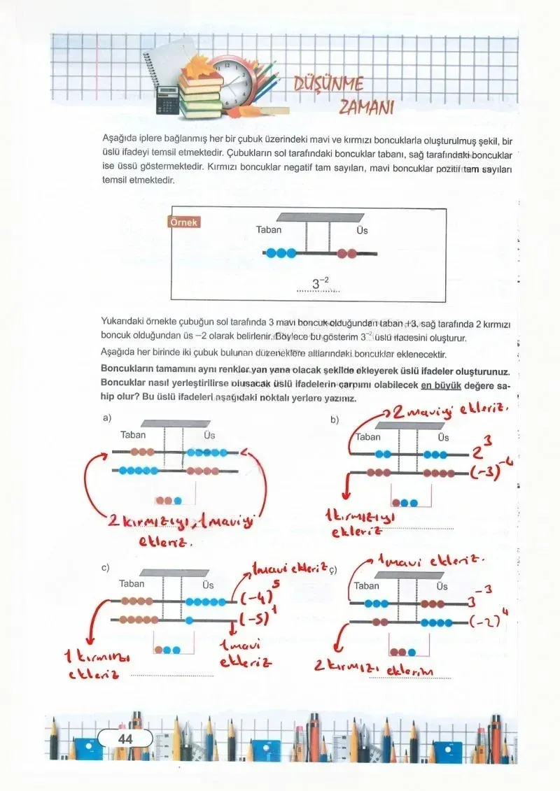 8. Sınıf Matematik Ders Kitabı Cevapları Meb Yayınları Sayfa 44 Çözüm Görseli