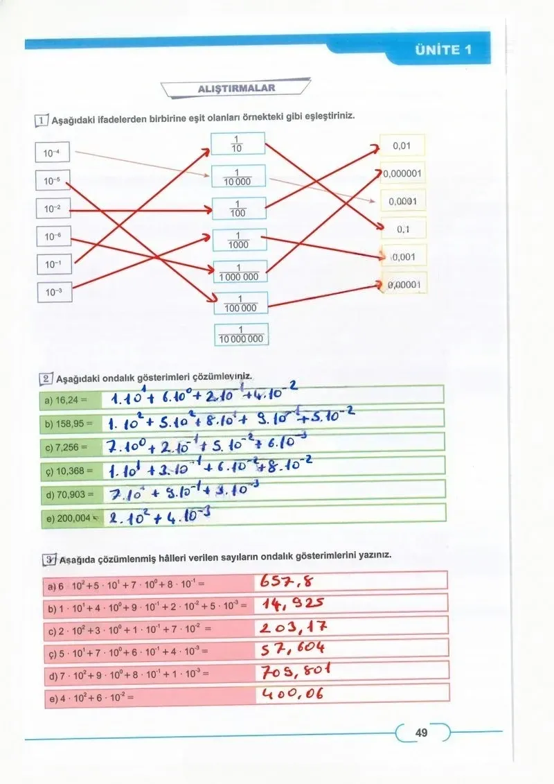 8. Sınıf Matematik Ders Kitabı Cevapları Meb Yayınları Sayfa 49 Çözüm Görseli