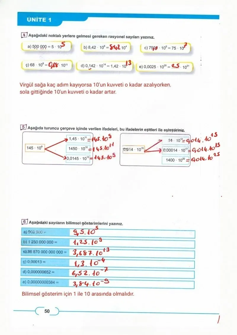 8. Sınıf Matematik Ders Kitabı Cevapları Meb Yayınları Sayfa 50 Çözüm Görseli