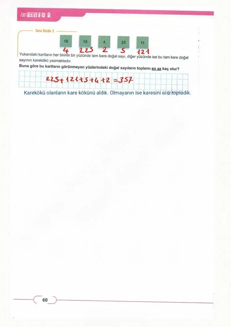 8. Sınıf Matematik Ders Kitabı Cevapları Meb Yayınları Sayfa 60 Çözüm Görseli