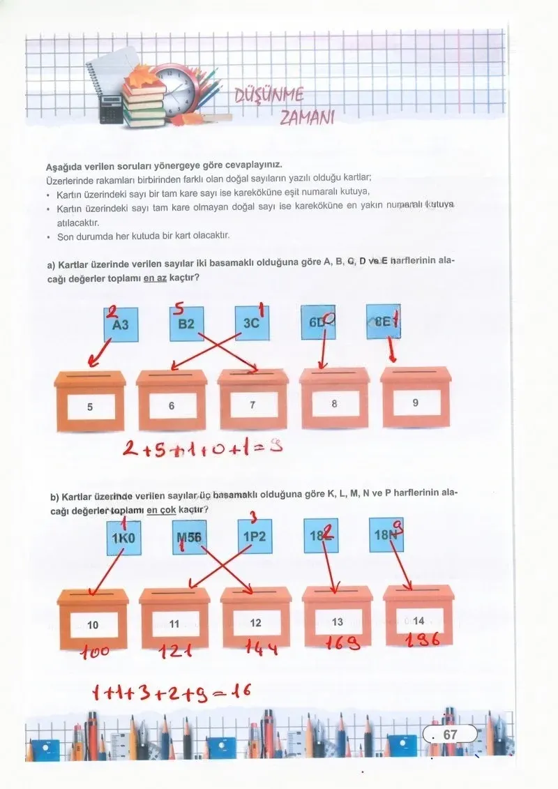 8. Sınıf Matematik Ders Kitabı Cevapları Meb Yayınları Sayfa 67 Çözüm Görseli