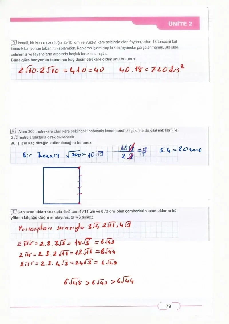 8. Sınıf Matematik Ders Kitabı Cevapları Meb Yayınları Sayfa 79 Çözüm Görseli