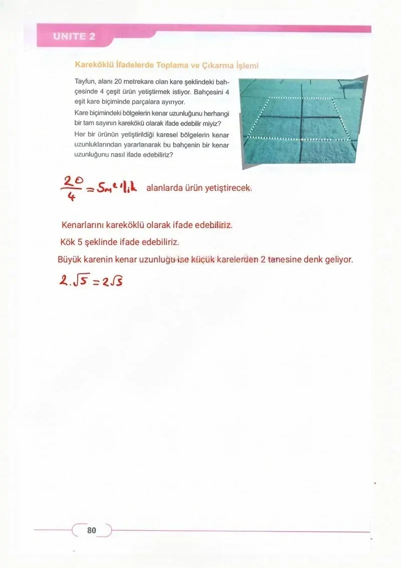 8. Sınıf Matematik Ders Kitabı Cevapları Meb Yayınları Sayfa 80 Çözüm Görseli