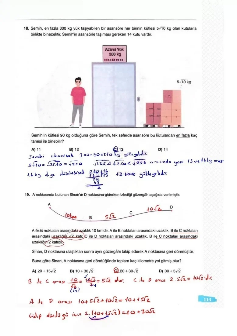 8. Sınıf Matematik Ders Kitabı Cevapları Sonuç Yayınları Sayfa 113 Çözüm Görseli