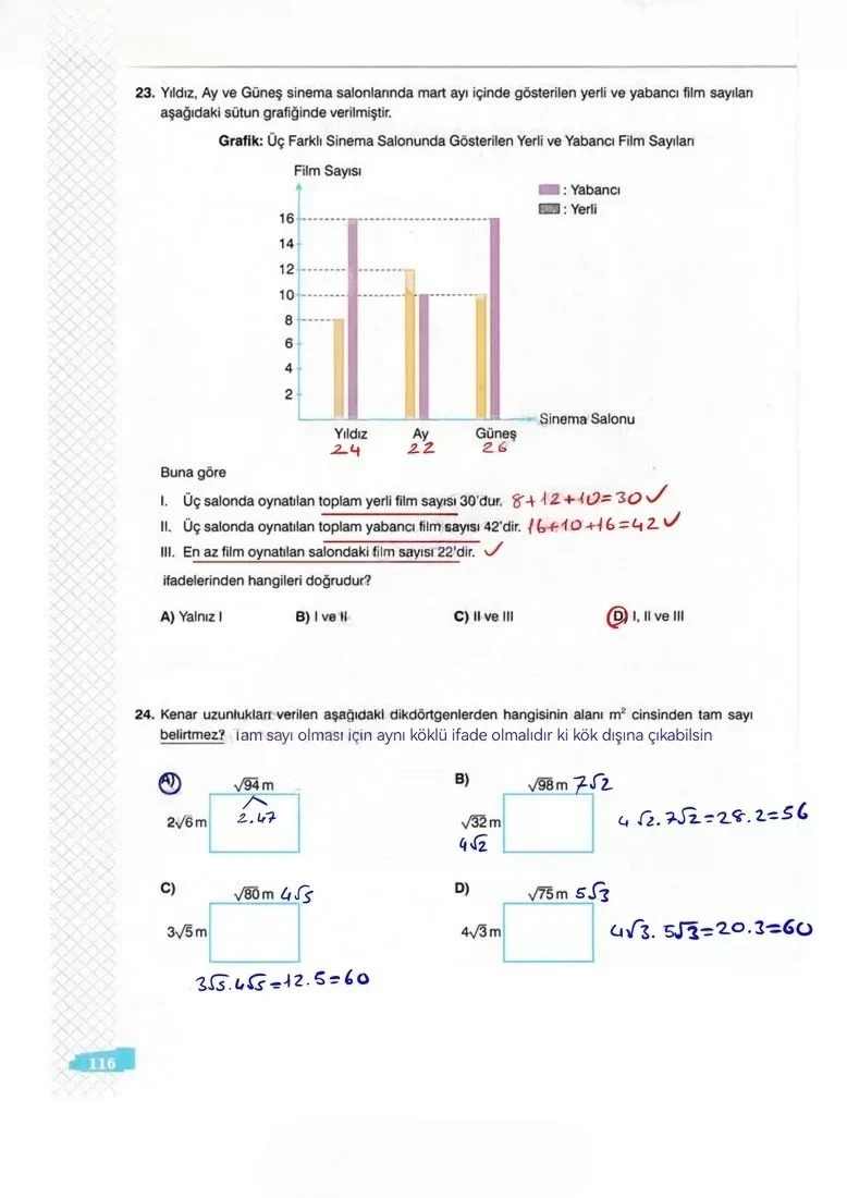 8. Sınıf Matematik Ders Kitabı Cevapları Sonuç Yayınları Sayfa 116 Çözüm Görseli
