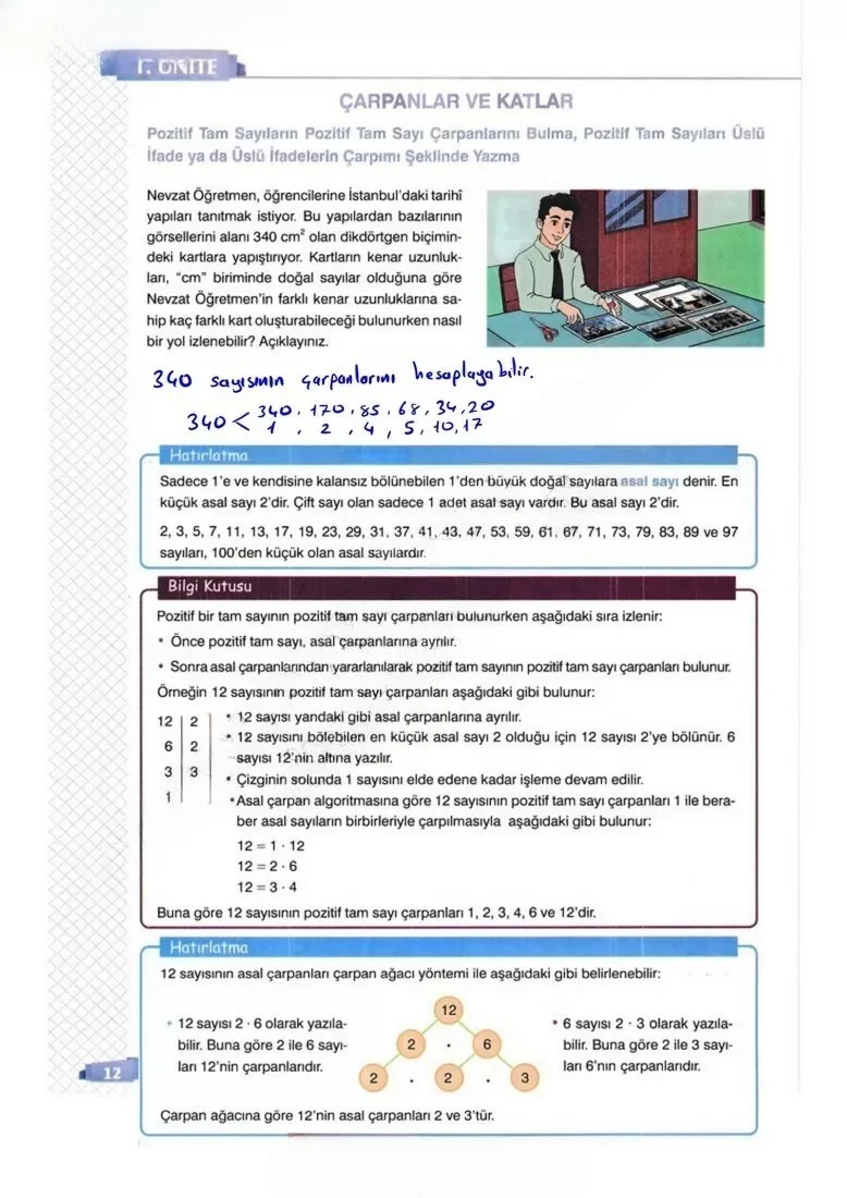 8. Sınıf Matematik Ders Kitabı Cevapları Sonuç Yayınları Sayfa 12 Çözüm Görseli