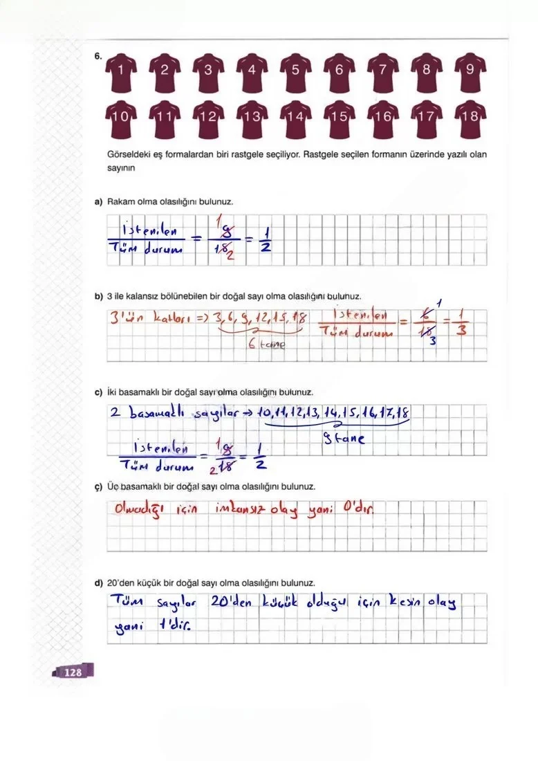 8. Sınıf Matematik Ders Kitabı Cevapları Sonuç Yayınları Sayfa 128 Çözüm Görseli