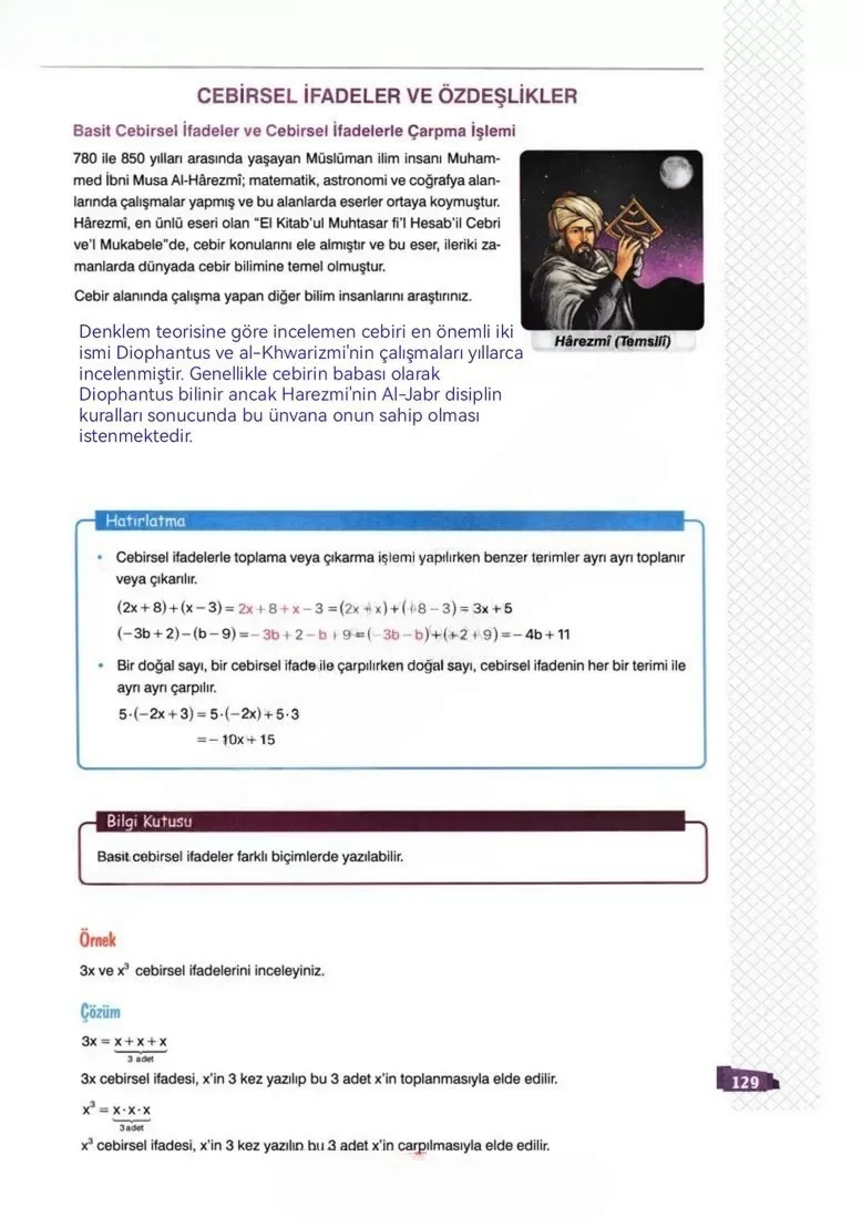 8. Sınıf Matematik Ders Kitabı Cevapları Sonuç Yayınları Sayfa 129 Çözüm Görseli