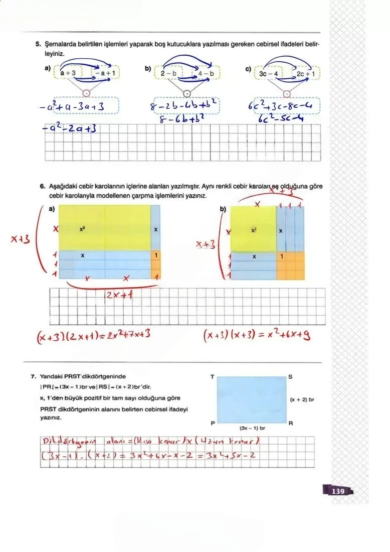 8. Sınıf Matematik Ders Kitabı Cevapları Sonuç Yayınları Sayfa 139 Çözüm Görseli