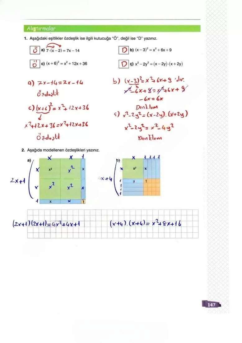 8. Sınıf Matematik Ders Kitabı Cevapları Sonuç Yayınları Sayfa 147 Çözüm Görseli