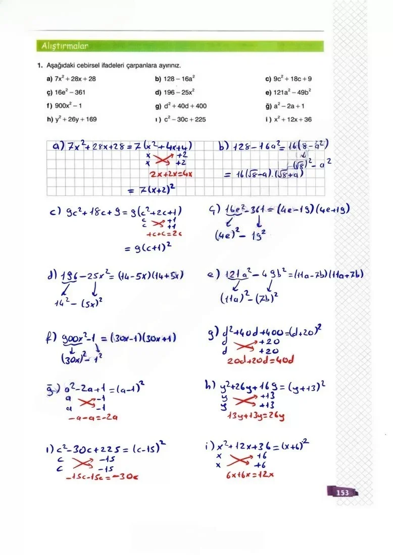 8. Sınıf Matematik Ders Kitabı Cevapları Sonuç Yayınları Sayfa 153 Çözüm Görseli