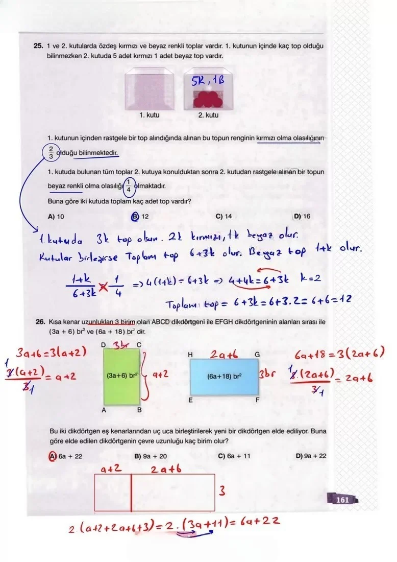 8. Sınıf Matematik Ders Kitabı Cevapları Sonuç Yayınları Sayfa 161 Çözüm Görseli