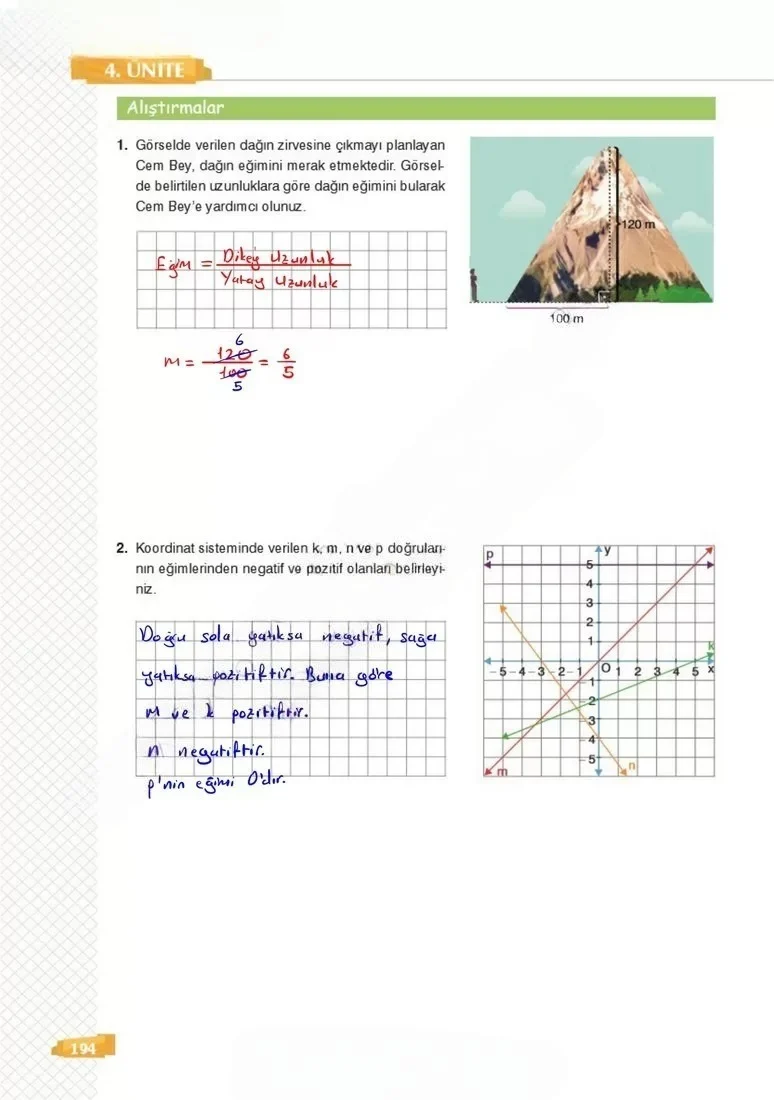 8. Sınıf Matematik Ders Kitabı Cevapları Sonuç Yayınları Sayfa 194 Çözüm Görseli