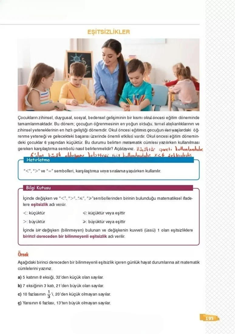 8. Sınıf Matematik Ders Kitabı Cevapları Sonuç Yayınları Sayfa 195 Çözüm Görseli