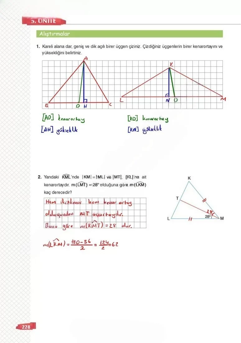8. Sınıf Matematik Ders Kitabı Cevapları Sonuç Yayınları Sayfa 228 Çözüm Görseli