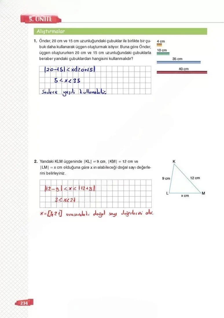 8. Sınıf Matematik Ders Kitabı Cevapları Sonuç Yayınları Sayfa 234 Çözüm Görseli