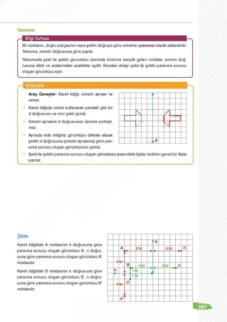 8. Sınıf Matematik Ders Kitabı Cevapları Sonuç Yayınları Sayfa 287 Çözüm Görseli