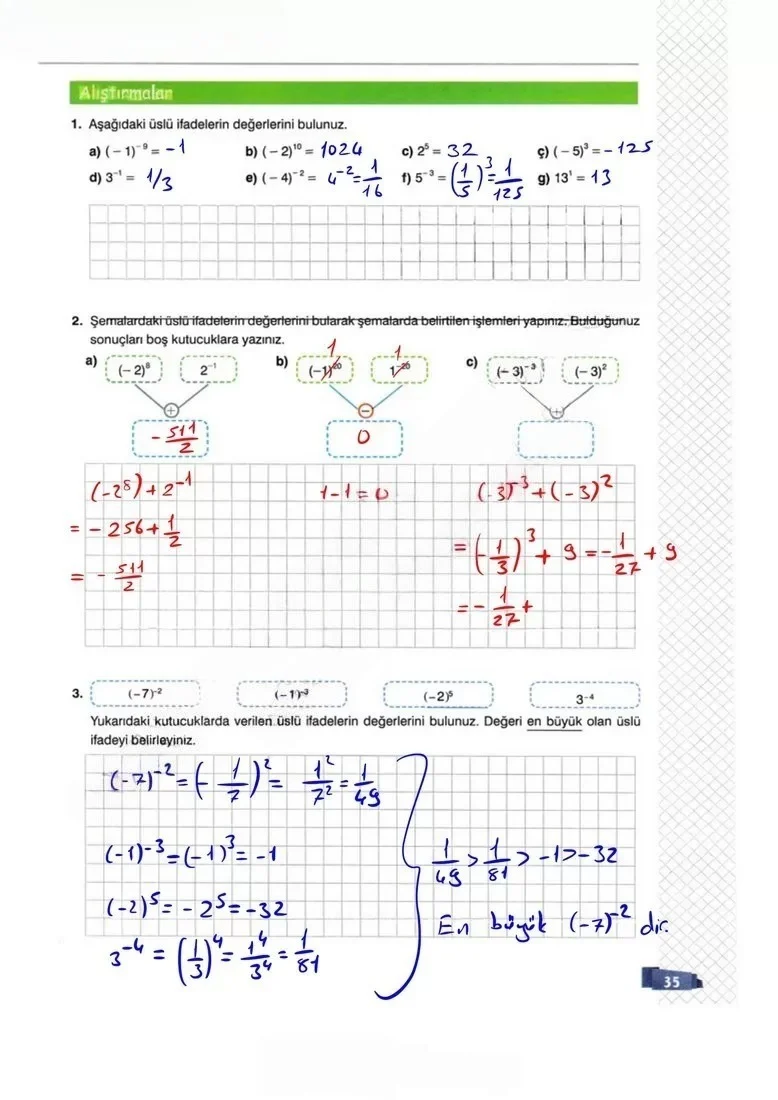 8. Sınıf Matematik Ders Kitabı Cevapları Sonuç Yayınları Sayfa 35 Çözüm Görseli