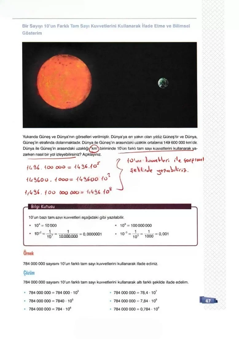 8. Sınıf Matematik Ders Kitabı Cevapları Sonuç Yayınları Sayfa 47 Çözüm Görseli