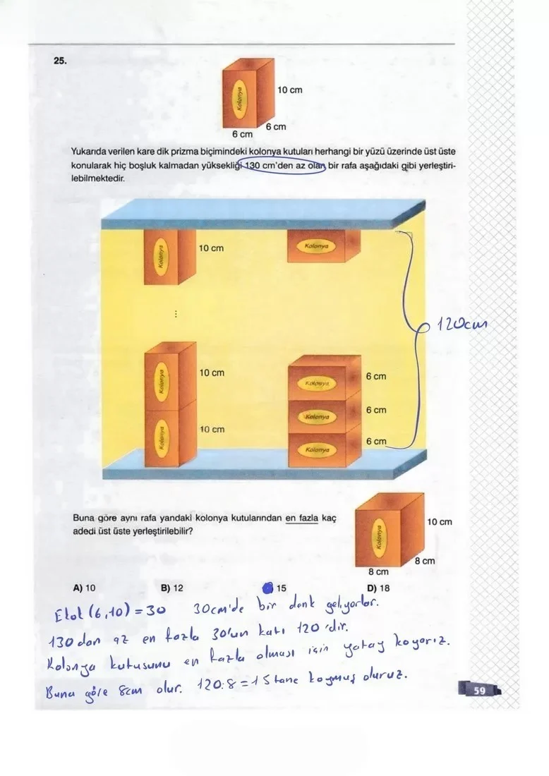 8. Sınıf Matematik Ders Kitabı Cevapları Sonuç Yayınları Sayfa 59 Çözüm Görseli