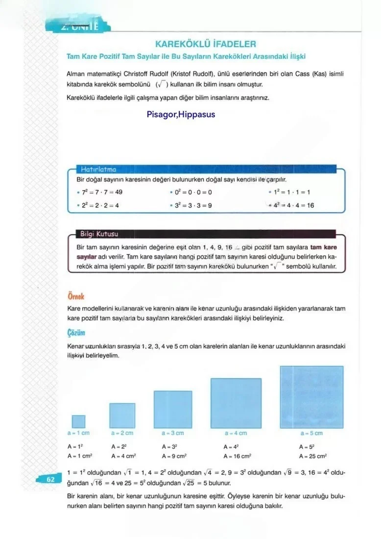 8. Sınıf Matematik Ders Kitabı Cevapları Sonuç Yayınları Sayfa 62 Çözüm Görseli