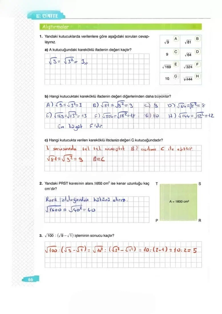 8. Sınıf Matematik Ders Kitabı Cevapları Sonuç Yayınları Sayfa 66 Çözüm Görseli