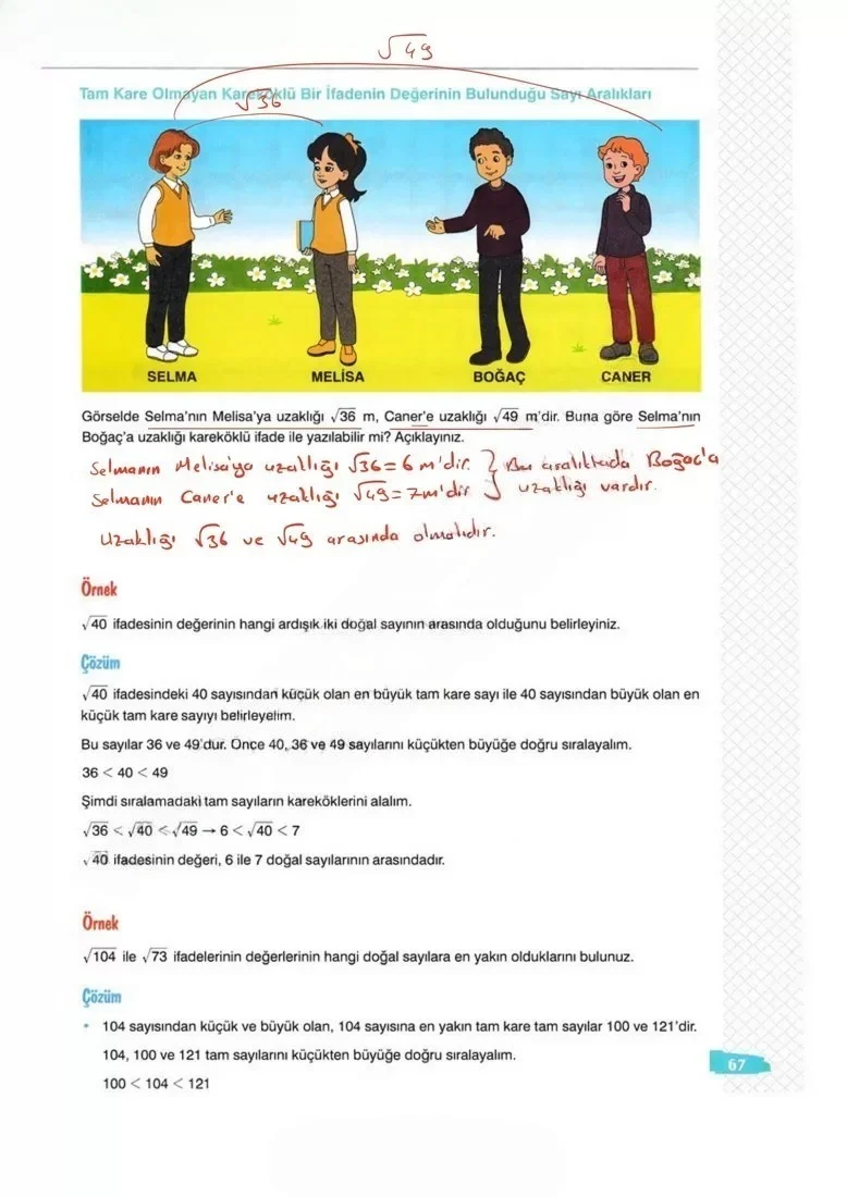 8. Sınıf Matematik Ders Kitabı Cevapları Sonuç Yayınları Sayfa 67 Çözüm Görseli