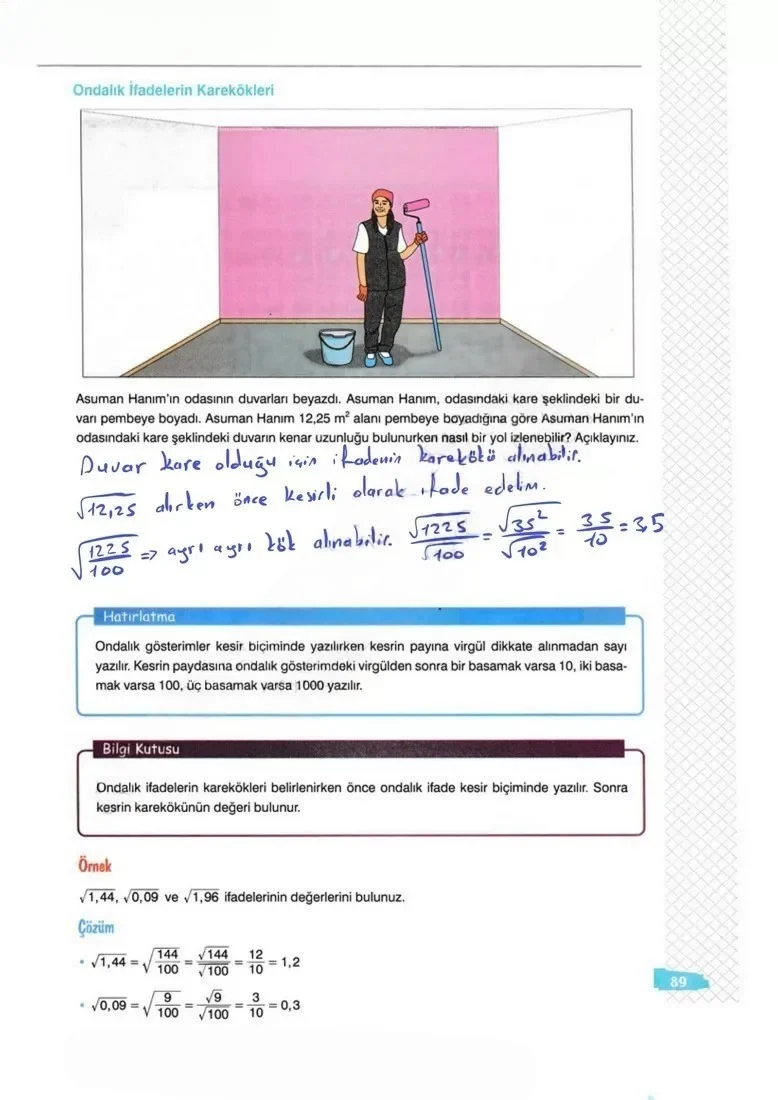 8. Sınıf Matematik Ders Kitabı Cevapları Sonuç Yayınları Sayfa 89 Çözüm Görseli