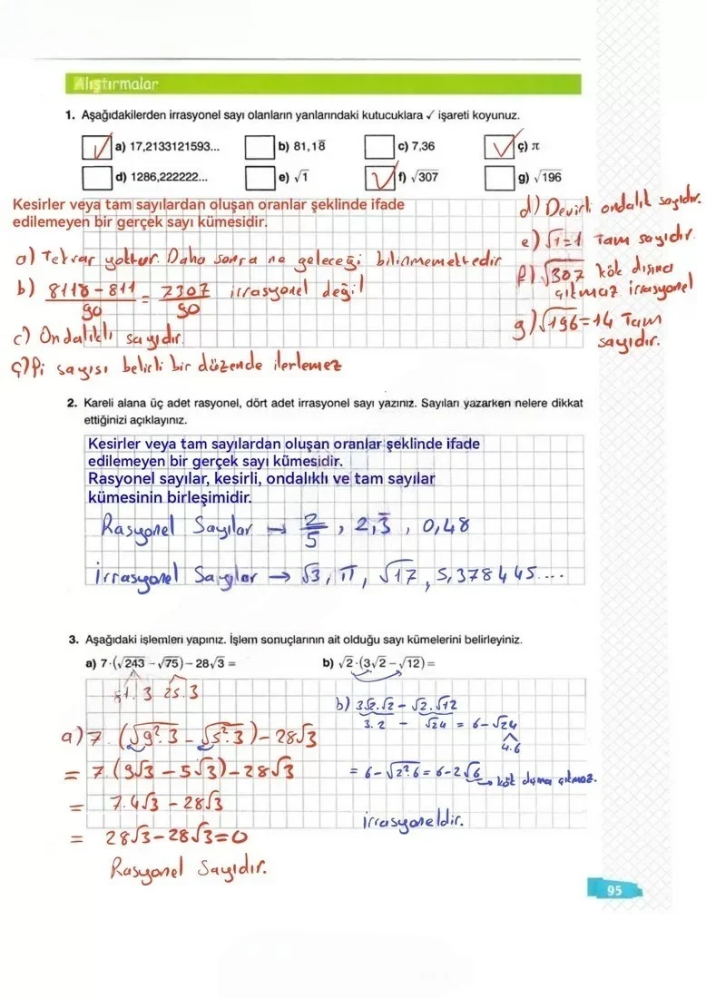 8. Sınıf Matematik Ders Kitabı Cevapları Sonuç Yayınları Sayfa 95 Çözüm Görseli