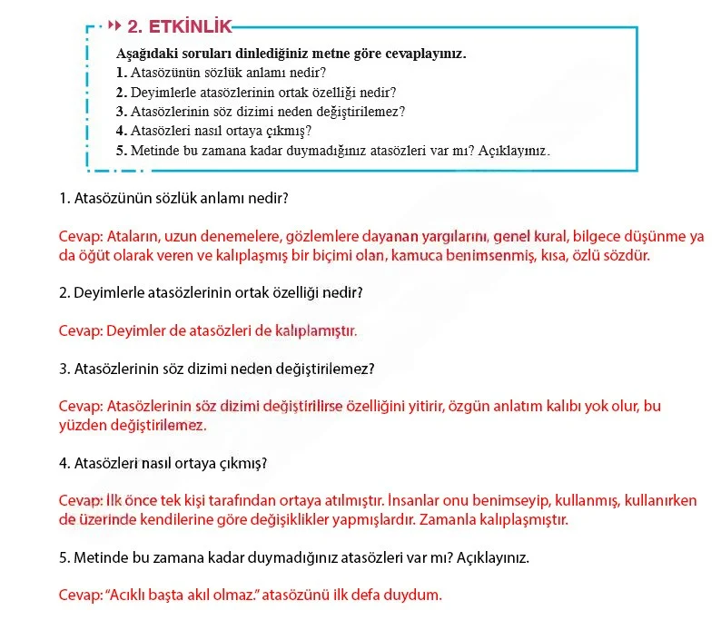 8. Sınıf Türkçe Ders Kitabı Cevapları Hecce Yayınları Sayfa 114 Çözüm Görseli