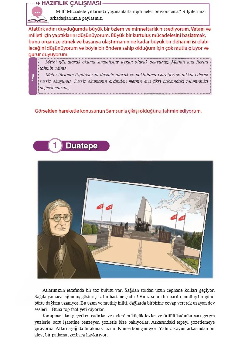 8. Sınıf Türkçe Ders Kitabı Cevapları Hecce Yayınları Sayfa 128 Çözüm Görseli