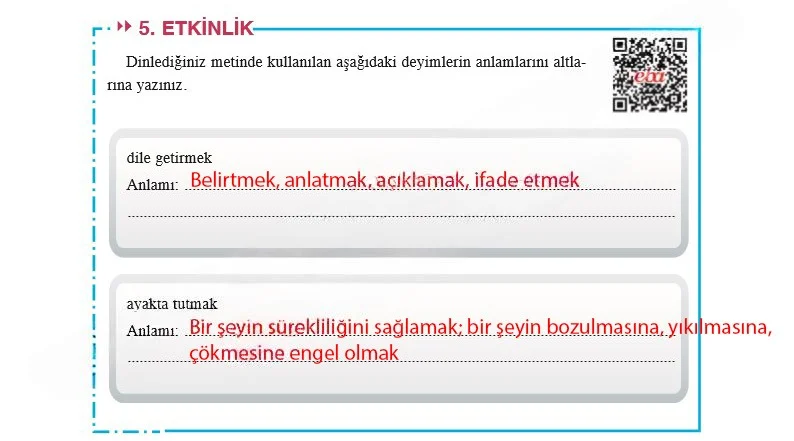 8. Sınıf Türkçe Ders Kitabı Cevapları Hecce Yayınları Sayfa 151 Çözüm Görseli