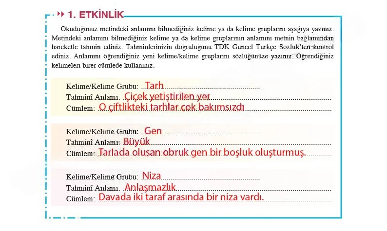 8. Sınıf Türkçe Ders Kitabı Cevapları Hecce Yayınları Sayfa 166 Çözüm Görseli